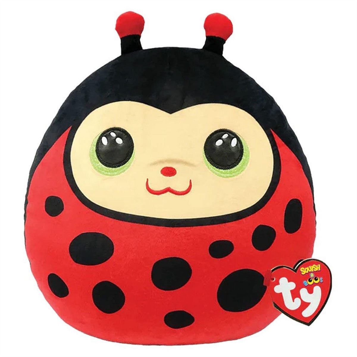 Ty Squish A Boo 14 Inch   Izzy Ladybug