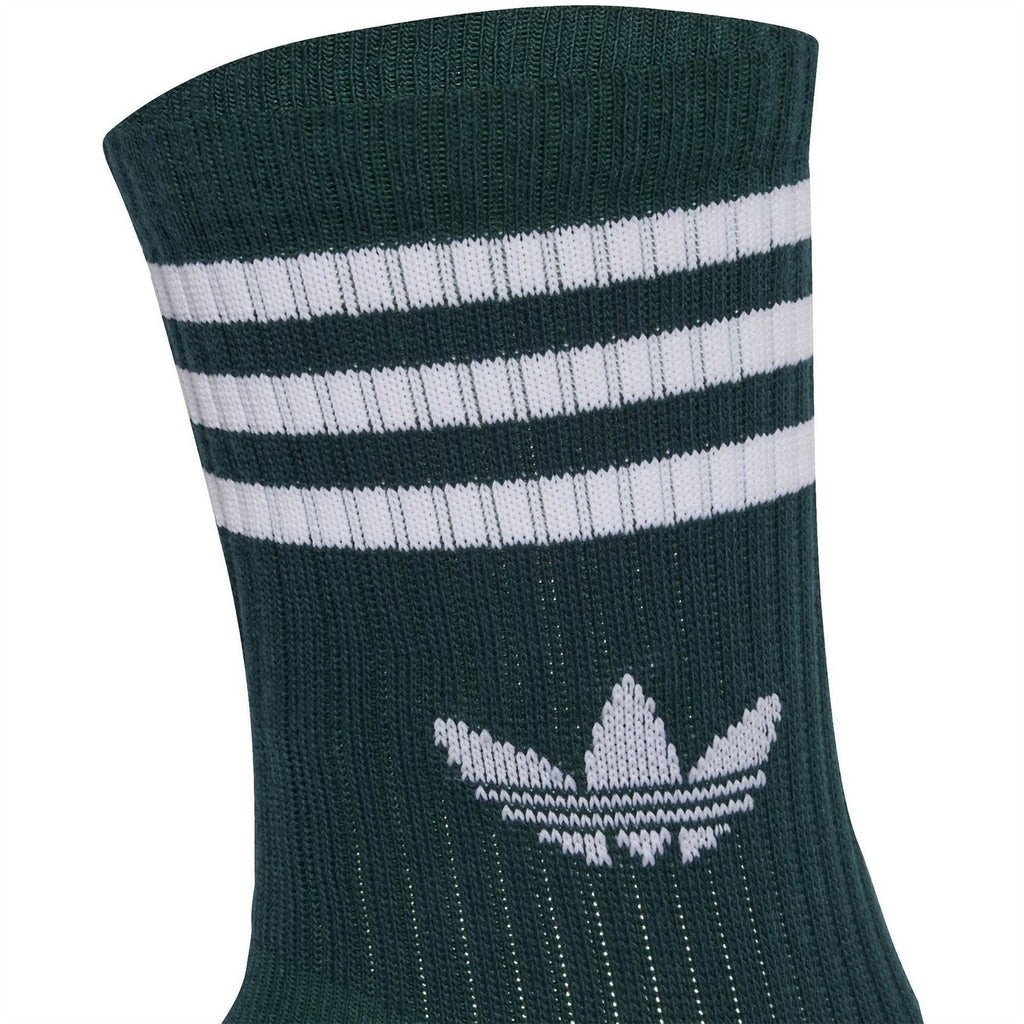 adidas Originals 3 Pack 3-Stripes Crew Socks
