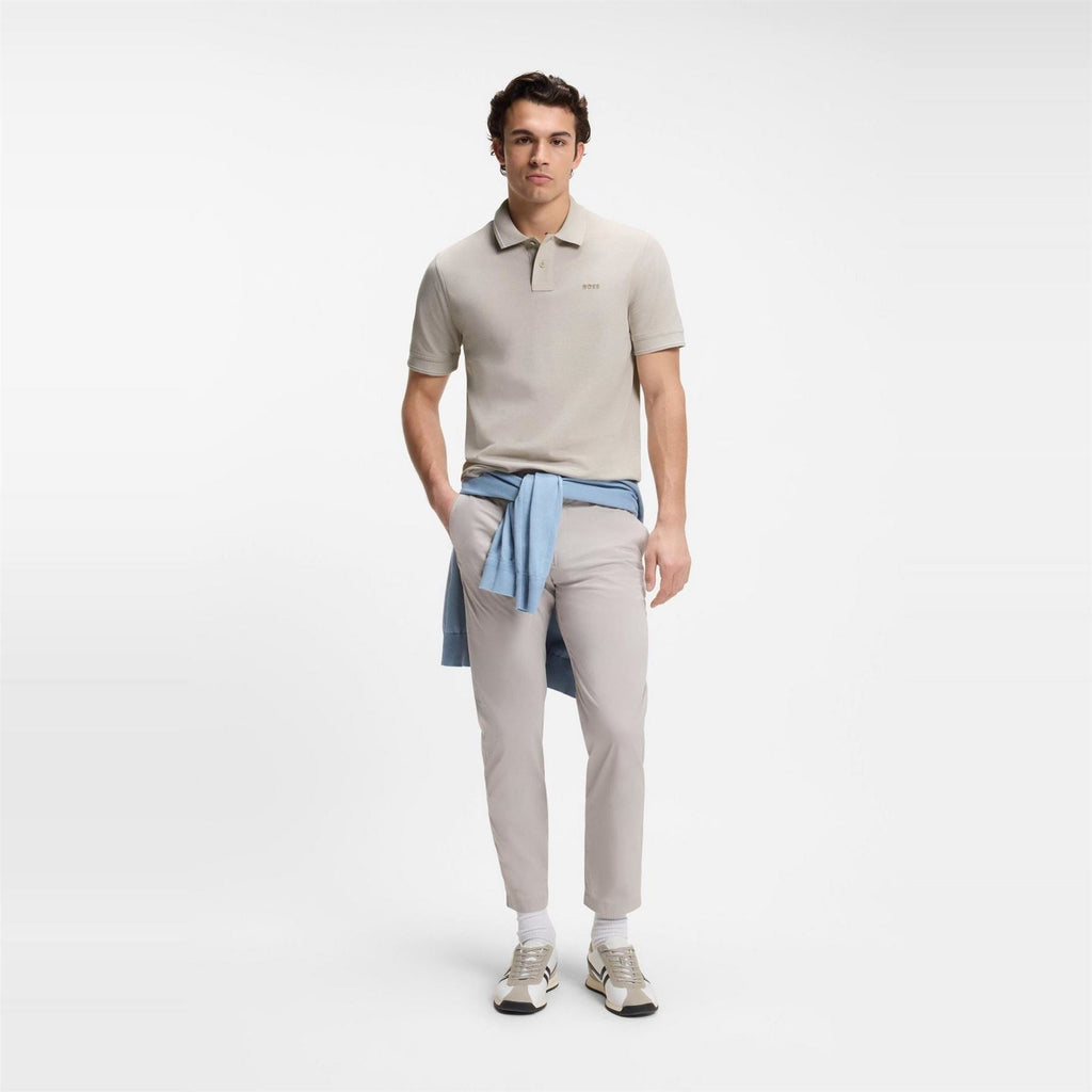 Hugo Wordmark Collared Neck Short Sleeve Polo Shirt