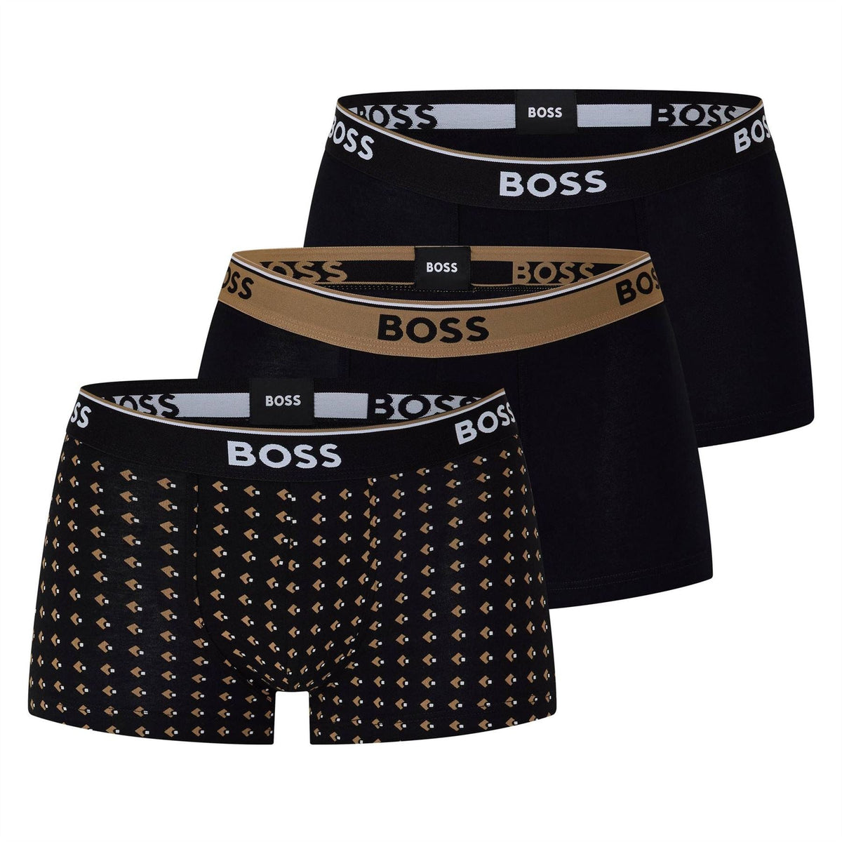 Boss Bodywear 3 Pack Boxer Shorts with Logo Detail