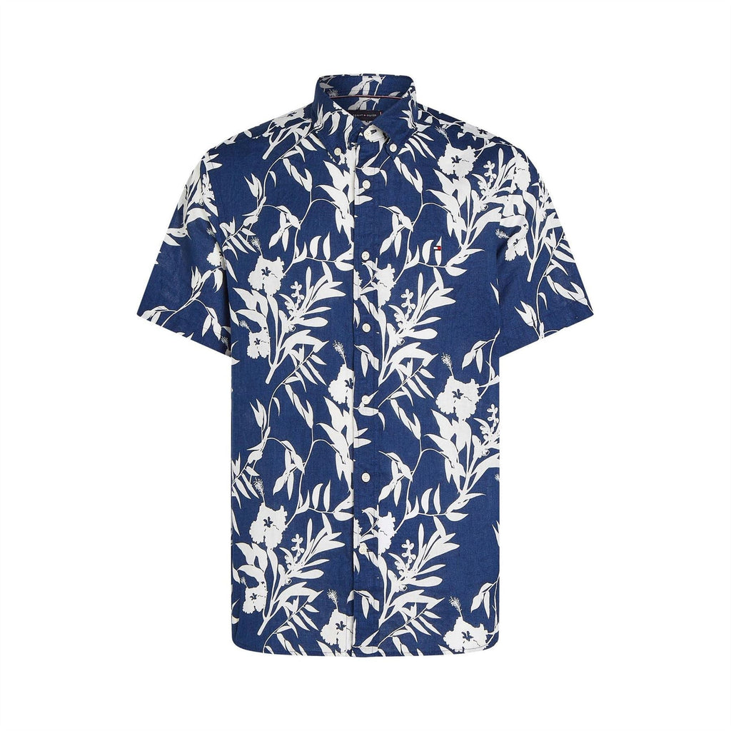 Tommy Hilfiger Tropical Print Regular Fit Short Sleeve Shirt