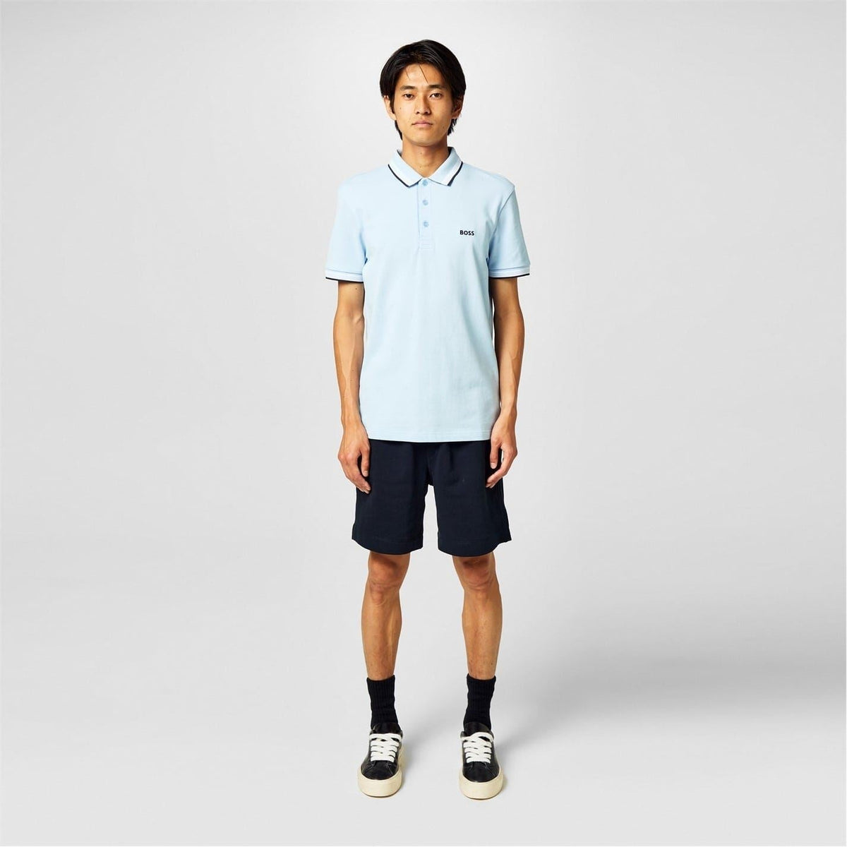 Boss Green Paddy Polo Shirt With Contrast Tipping