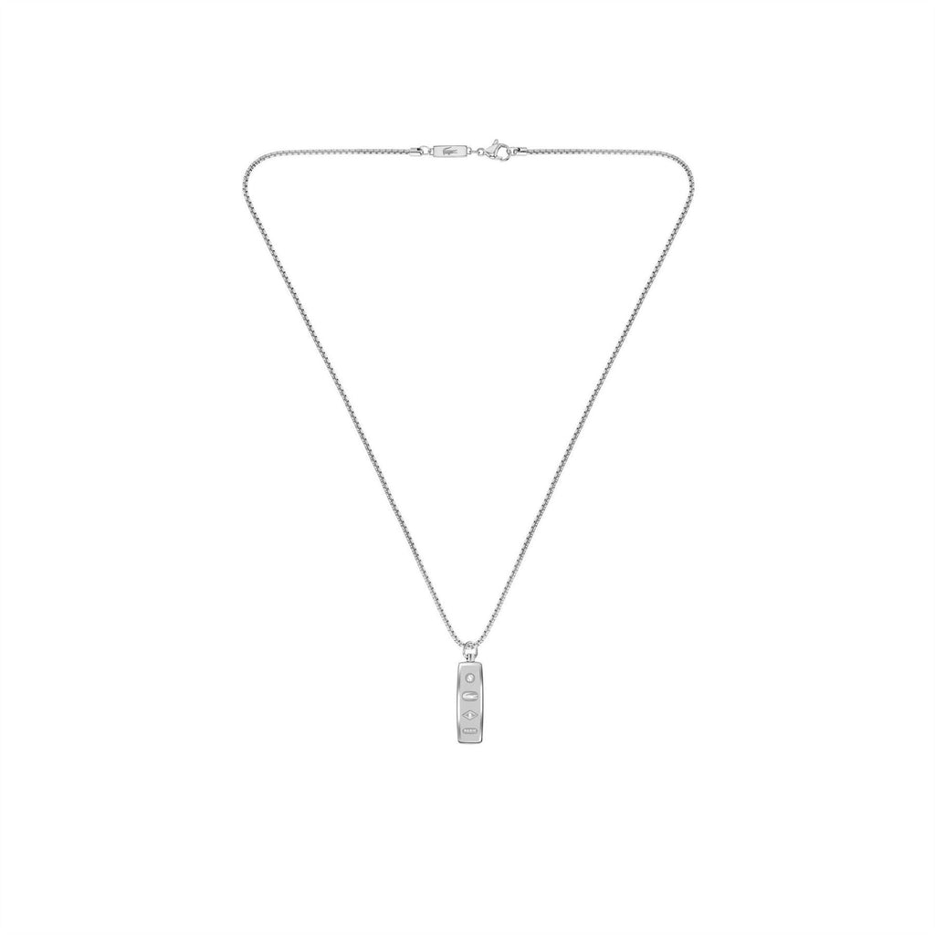 Lacoste Mens District Reversible Pendant Necklace