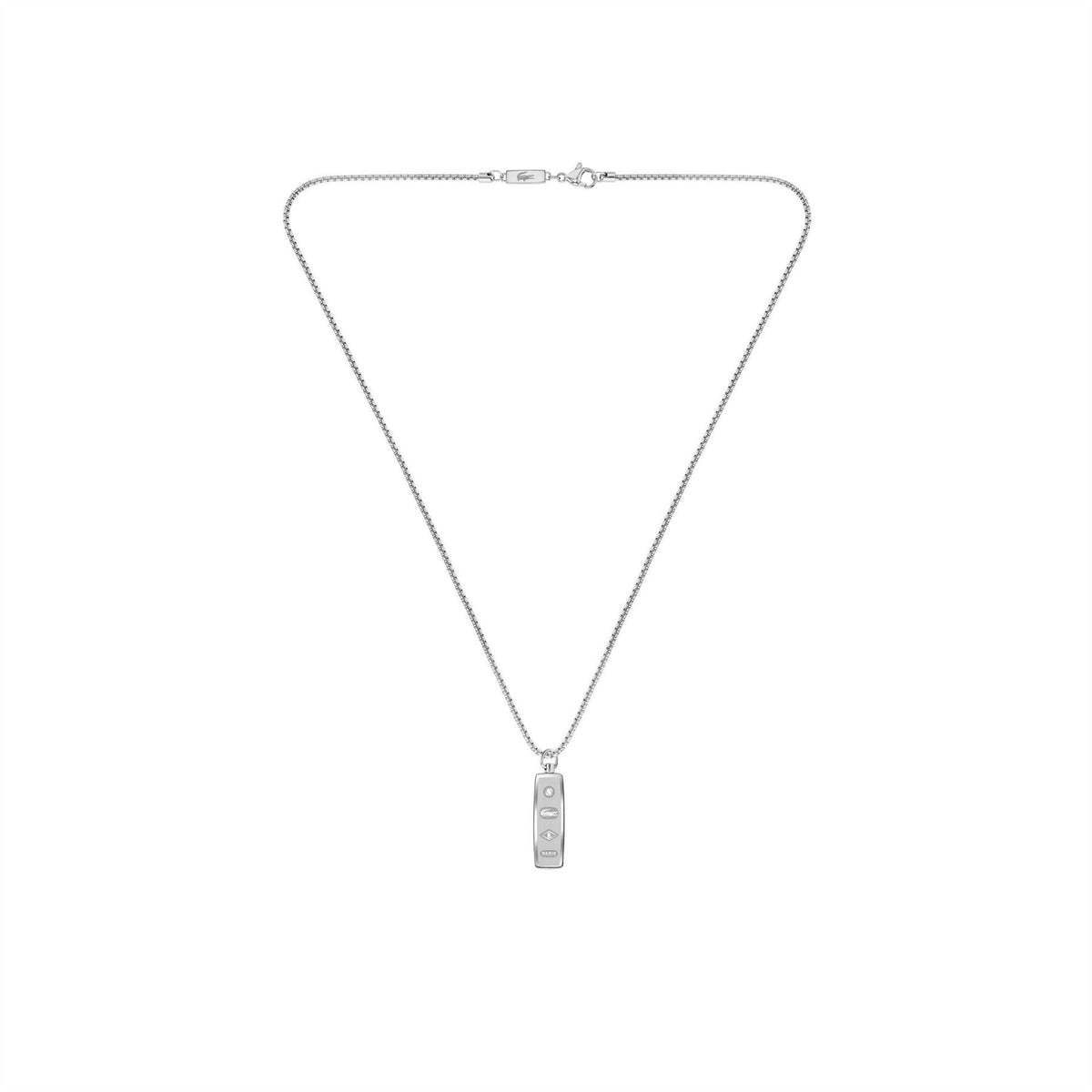 Lacoste Mens District Reversible Pendant Necklace