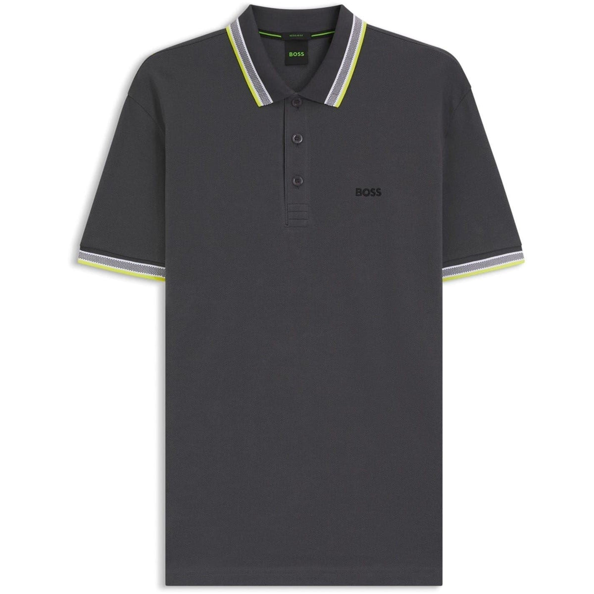 Boss Green Paddy Polo Shirt With Contrast Tipping