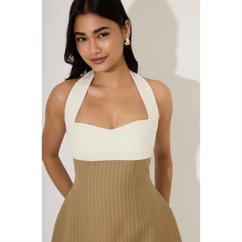 Odd Muse Womens Halter Mini Dress