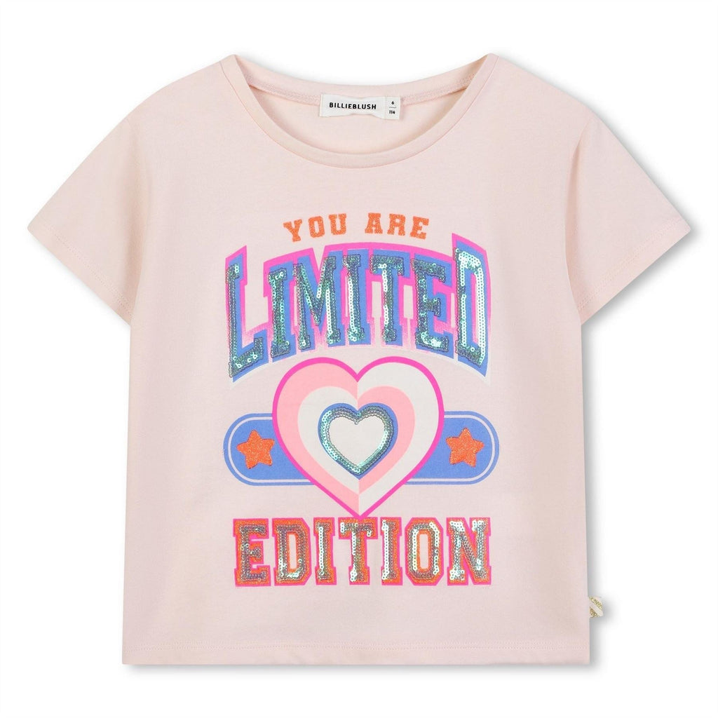 Billieblush Regular Fit Lettering Crew Neck T-Shirt