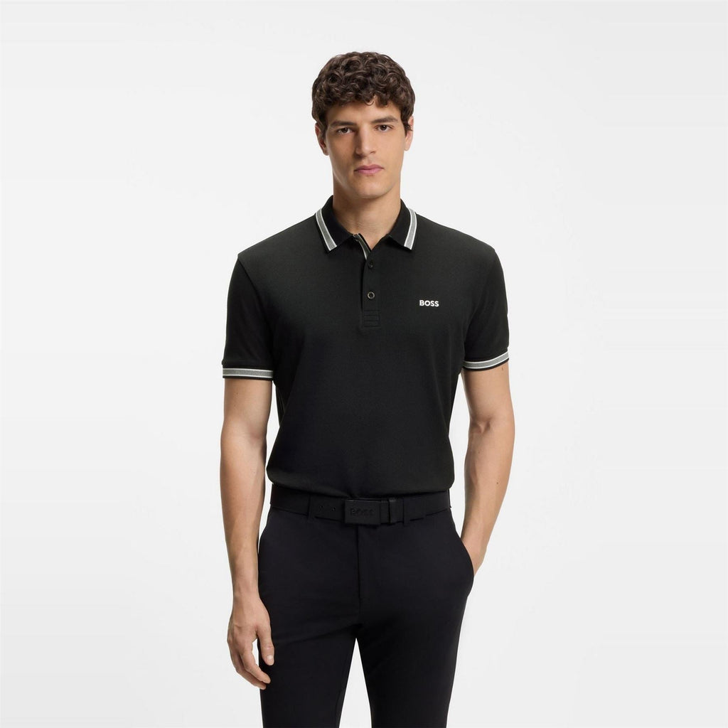 Boss Green Paddy Polo Shirt With Contrast Tipping