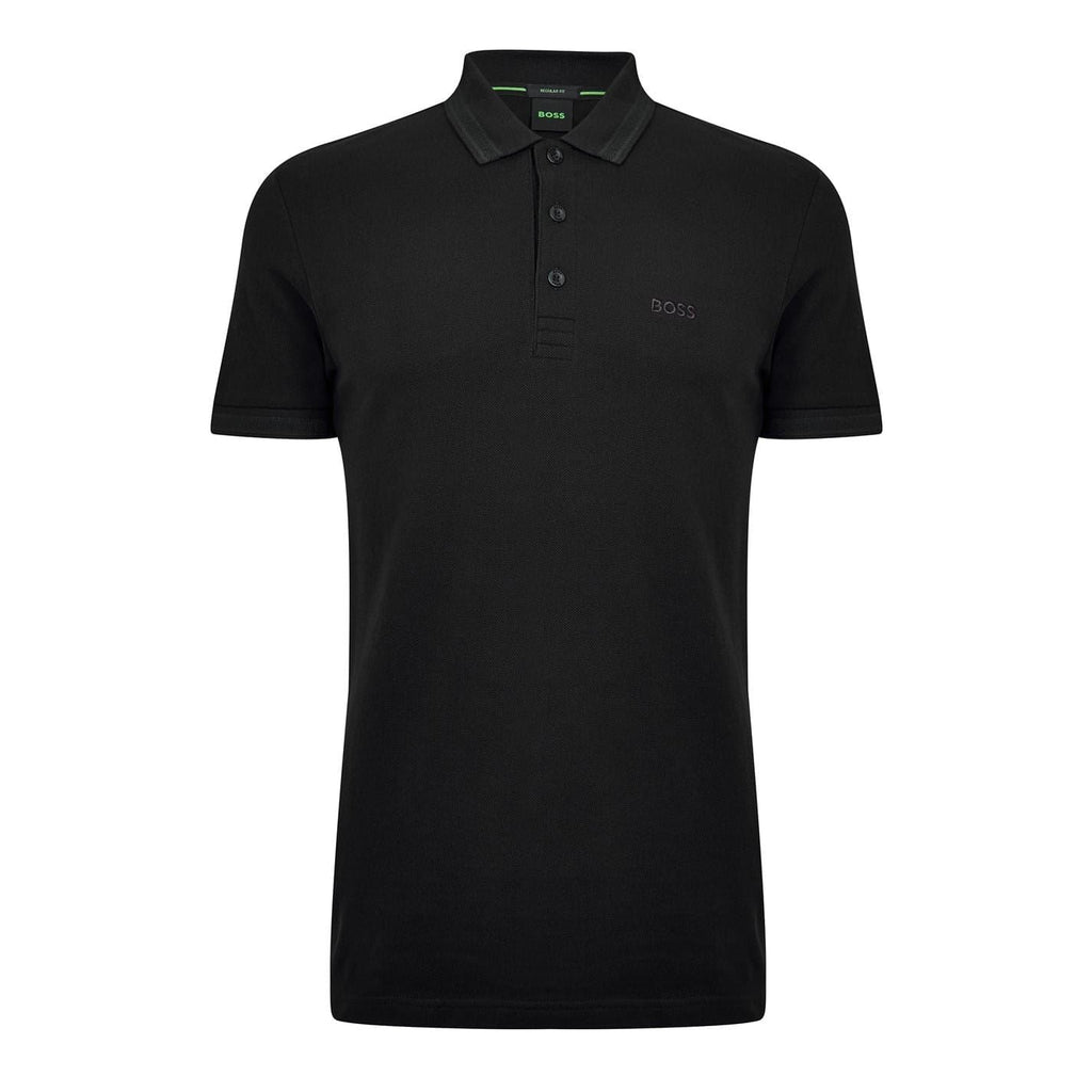 Boss Green Paddy Polo Shirt With Contrast Tipping