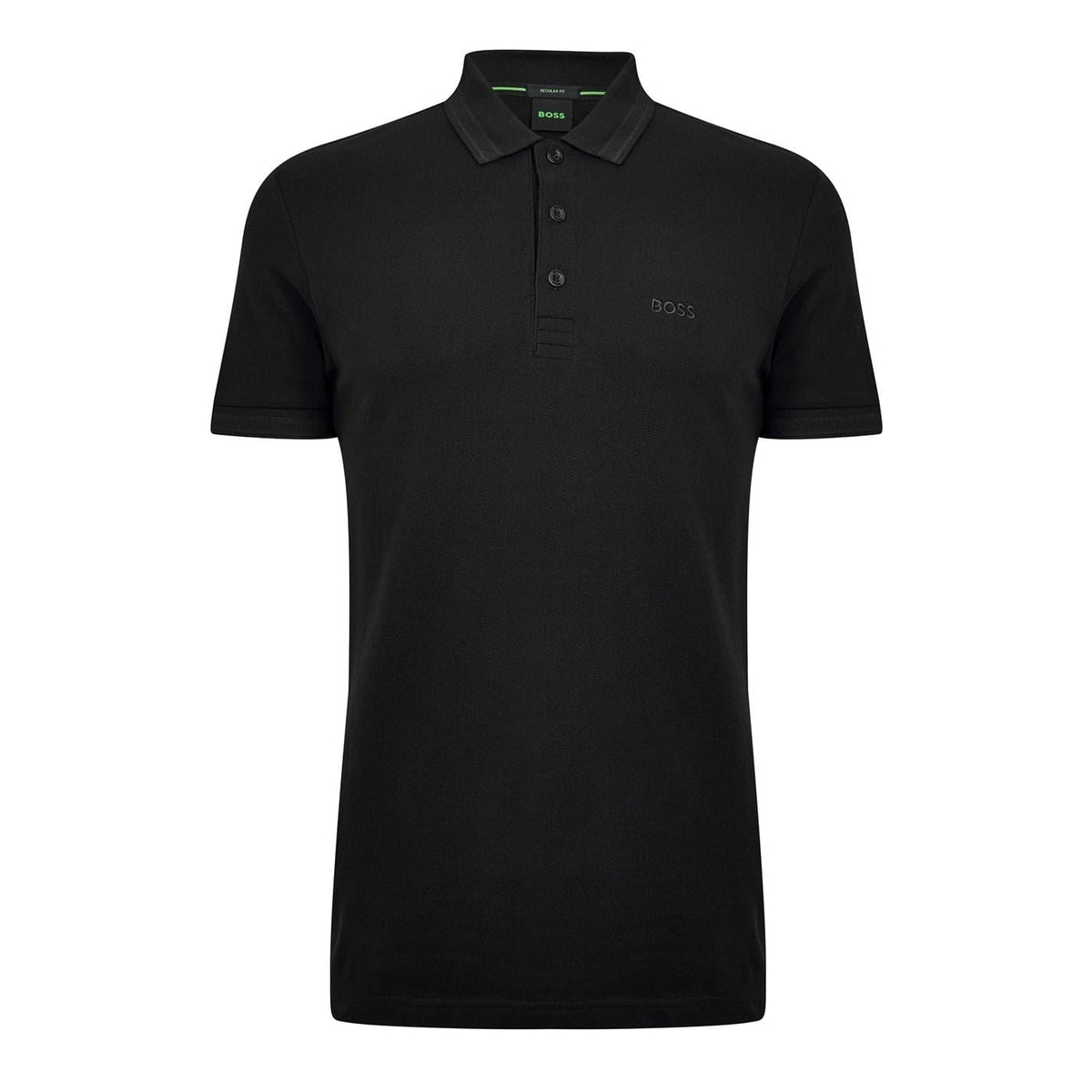 Boss Green Paddy Polo Shirt With Contrast Tipping
