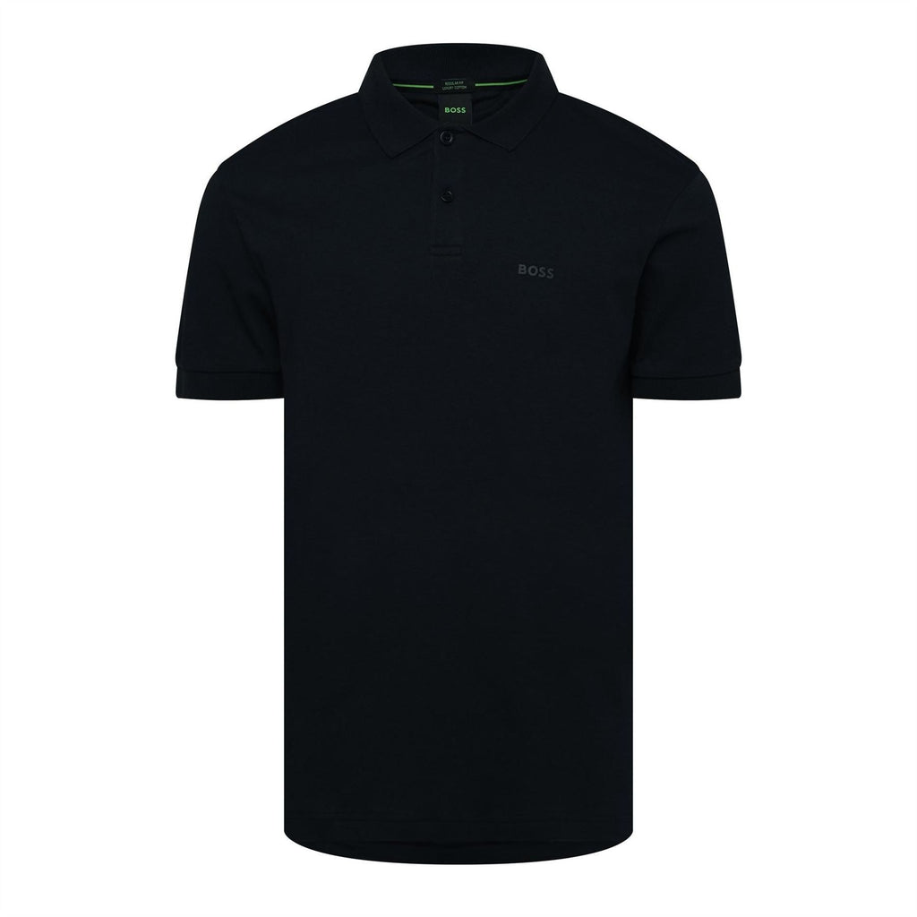 Hugo Wordmark Collared Neck Short Sleeve Polo Shirt