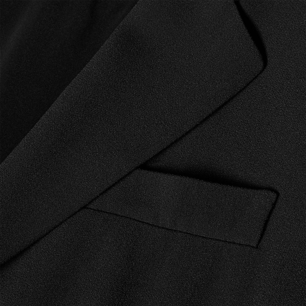 Boss Solid Patterned Lapel Collared Woven Cuff Blazer