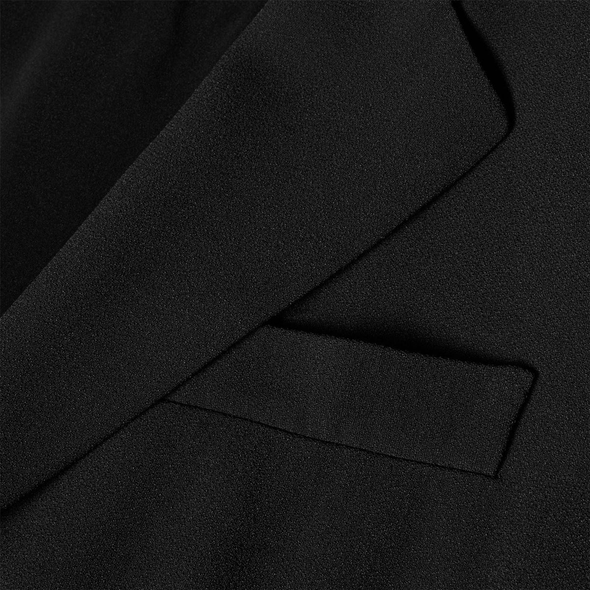 Boss Solid Patterned Lapel Collared Woven Cuff Blazer