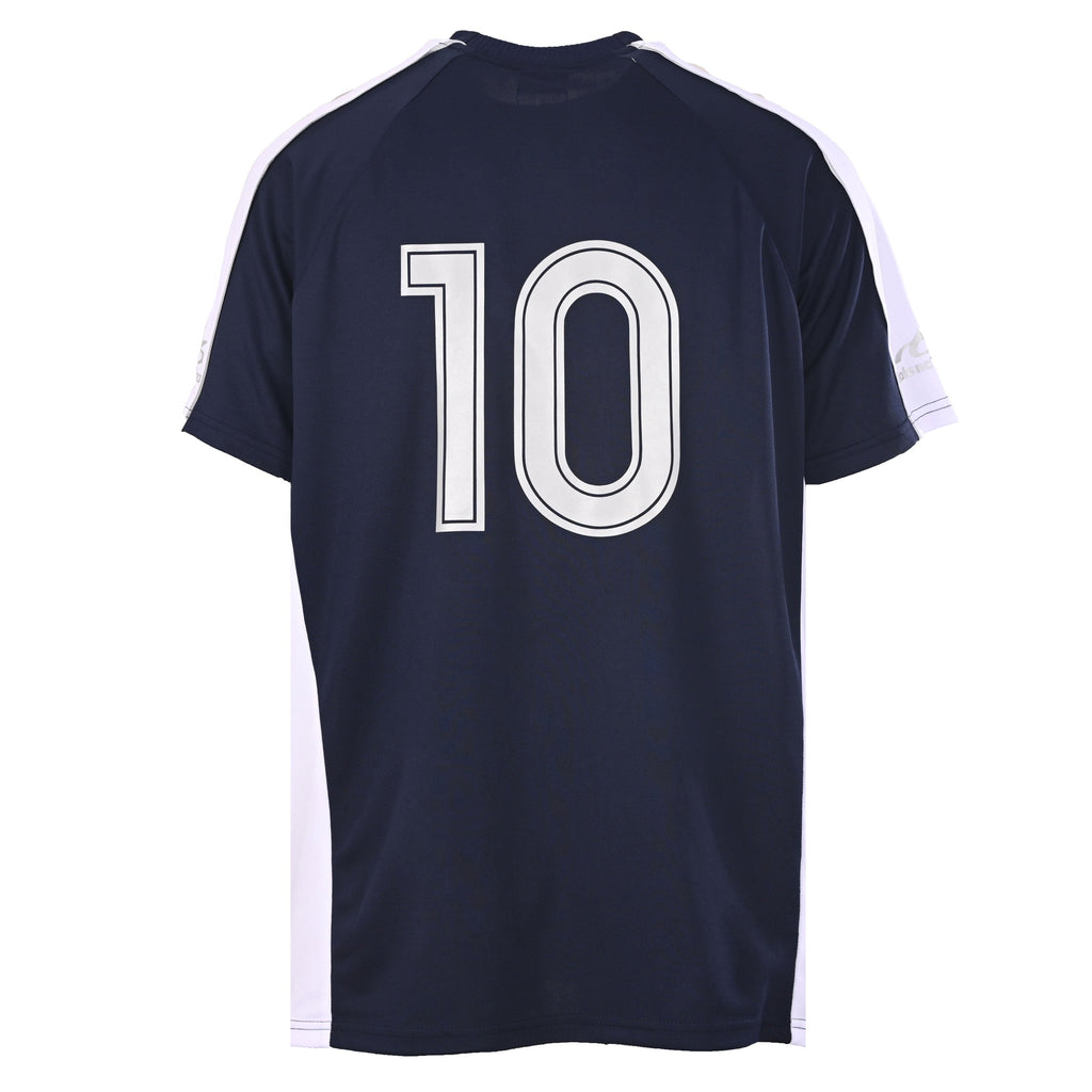 Balenciaga Soccer Jersey Crest T-Shirt in Black & Blue