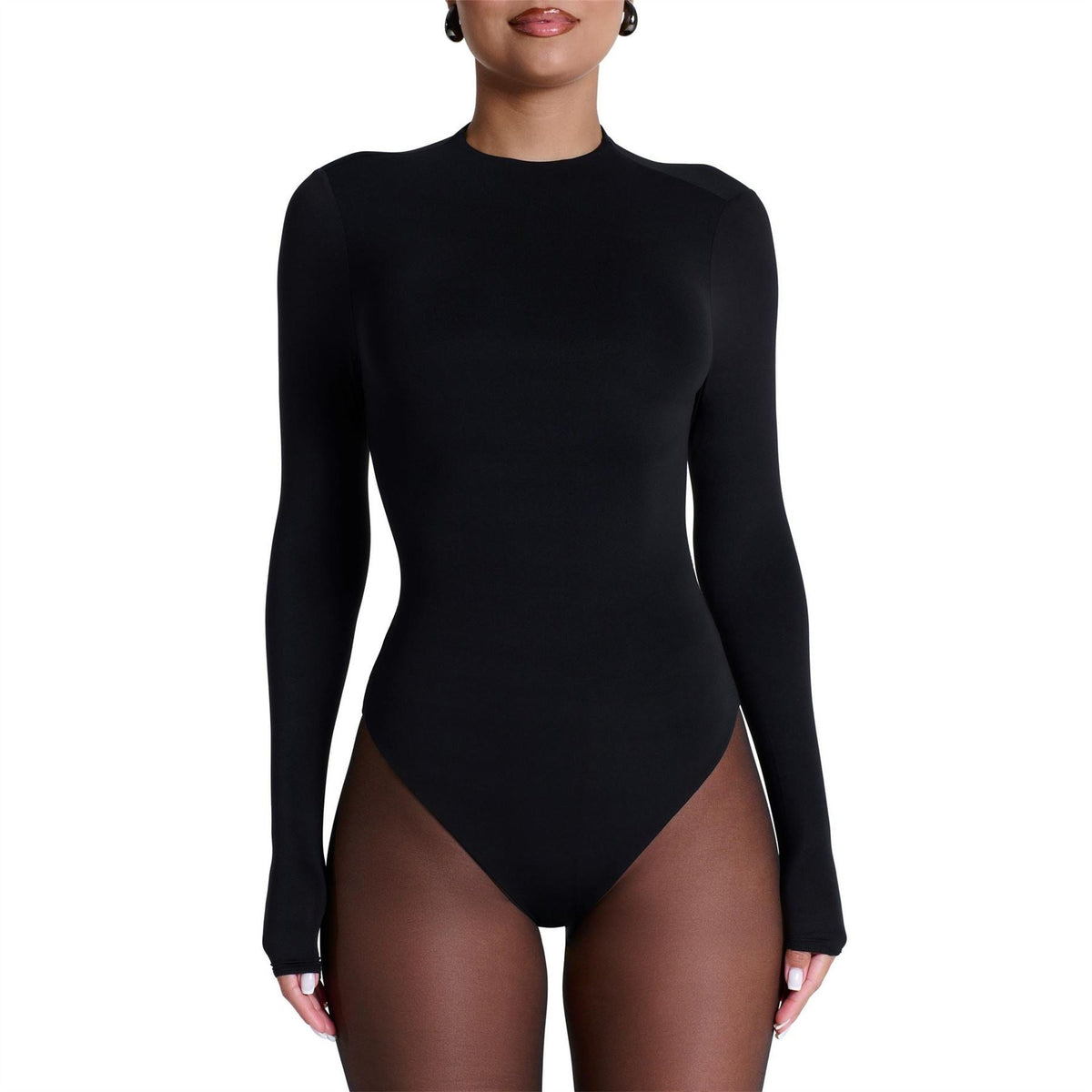 Naked Wardrobe Naked Mock Neck Bodysuit