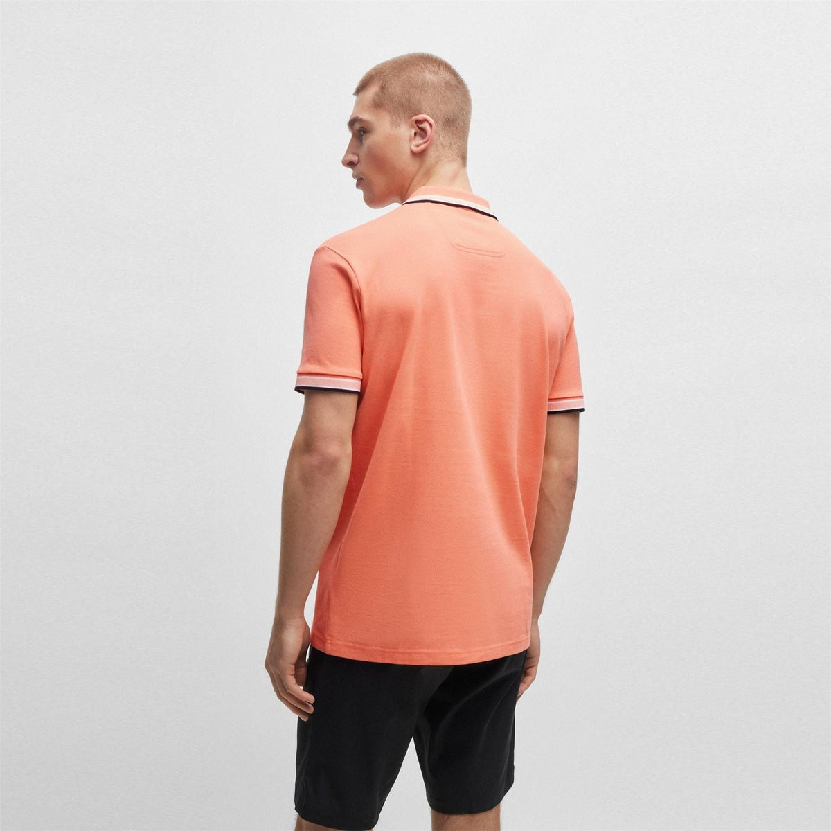 Boss Green Paddy Polo Shirt With Contrast Tipping