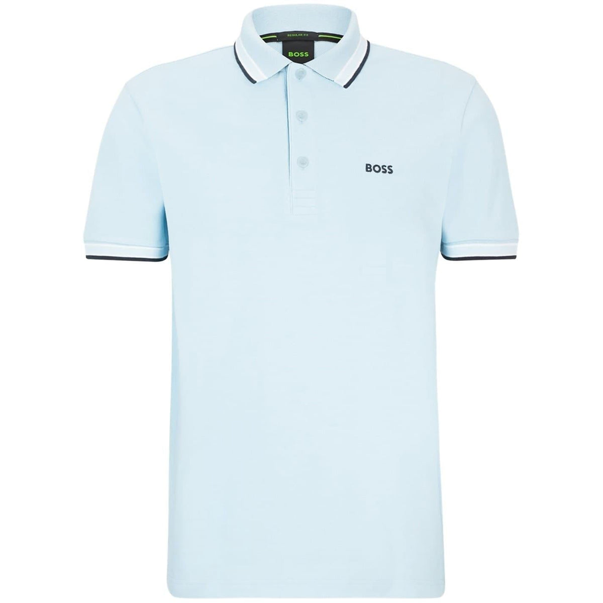 Boss Green Paddy Polo Shirt With Contrast Tipping