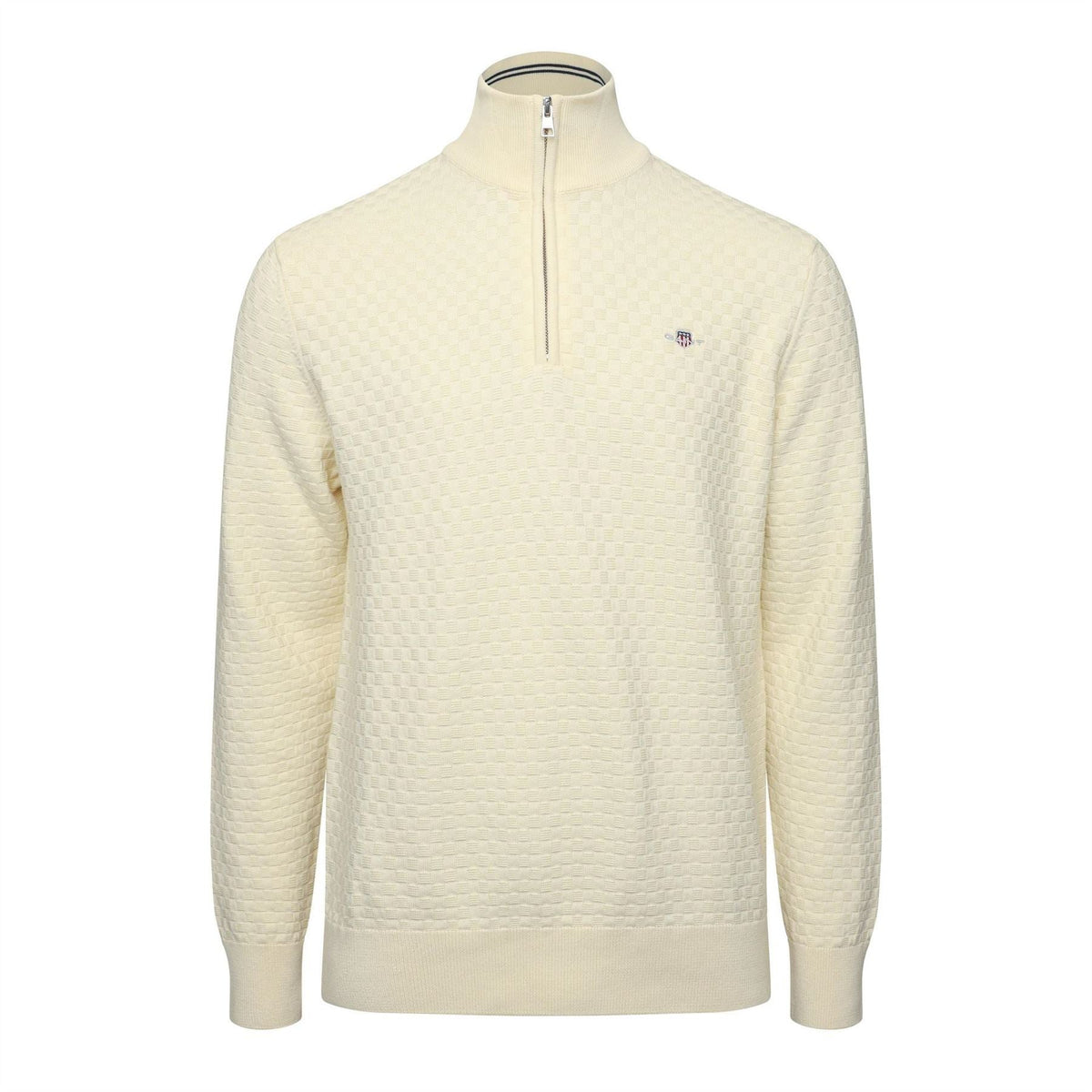 Gant Zip Neck Funnel Neck Long Sleeve Sweatshirt