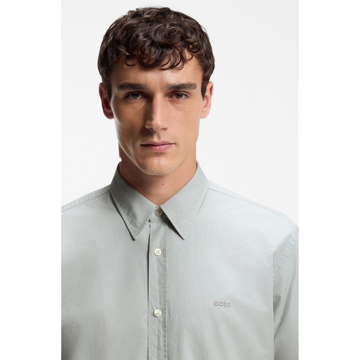 Hugo Collared Neck Shirt Collar Long Sleeve Regular Fit Shirt