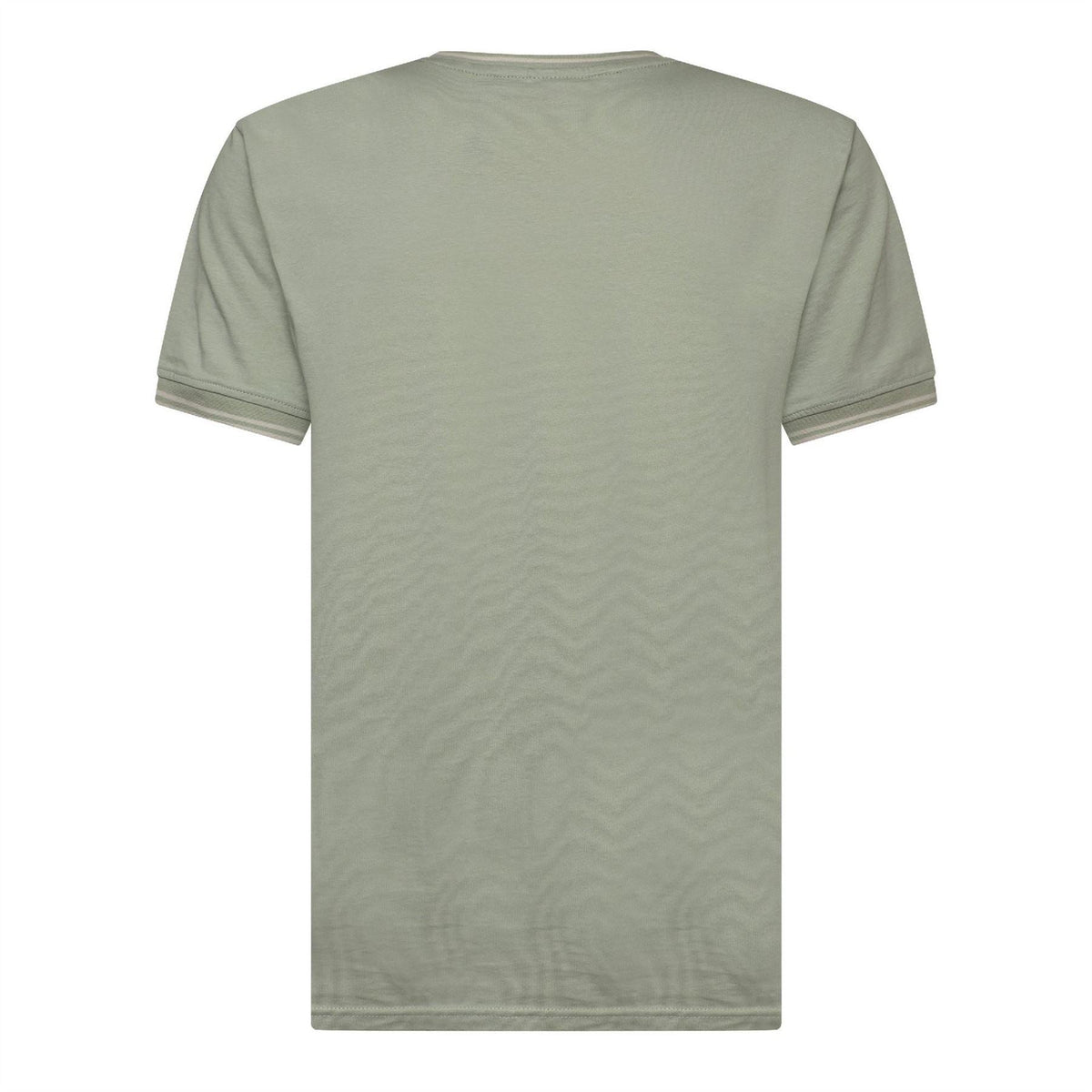 Crosshatch Preece Hem Label Patch Crew Neck Short Sleeve T-Shirt