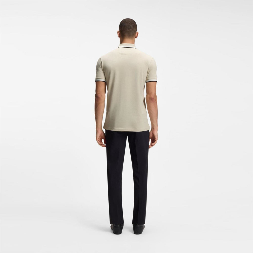 Boss Green Paddy Polo Shirt With Contrast Tipping