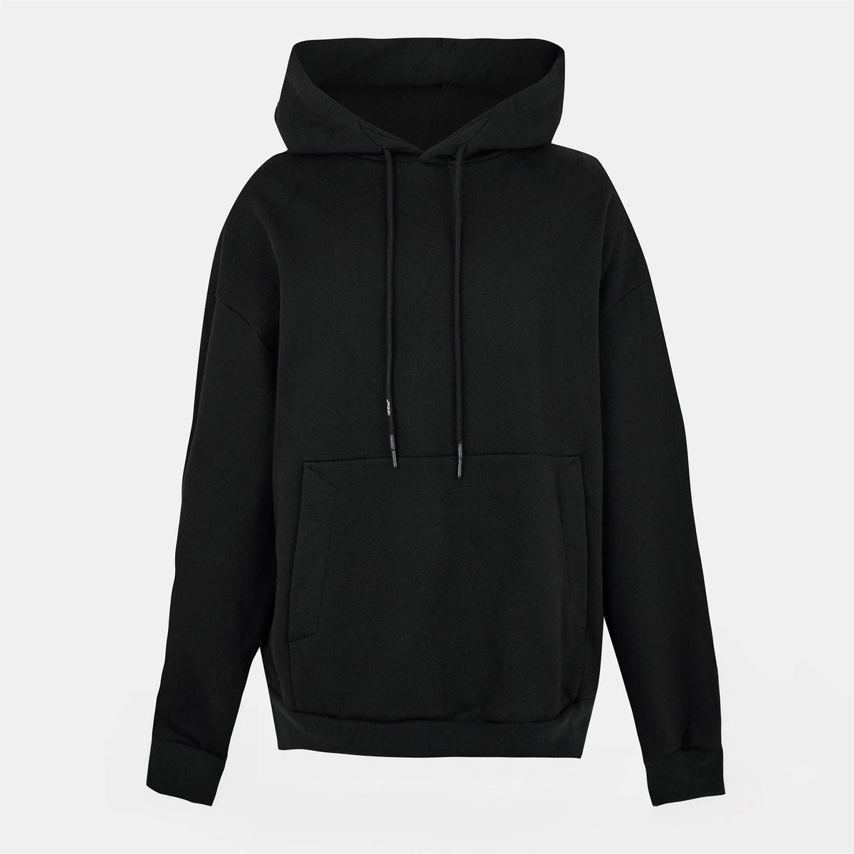 Off White Hooded Neck Long Sleeve Sweatshirt