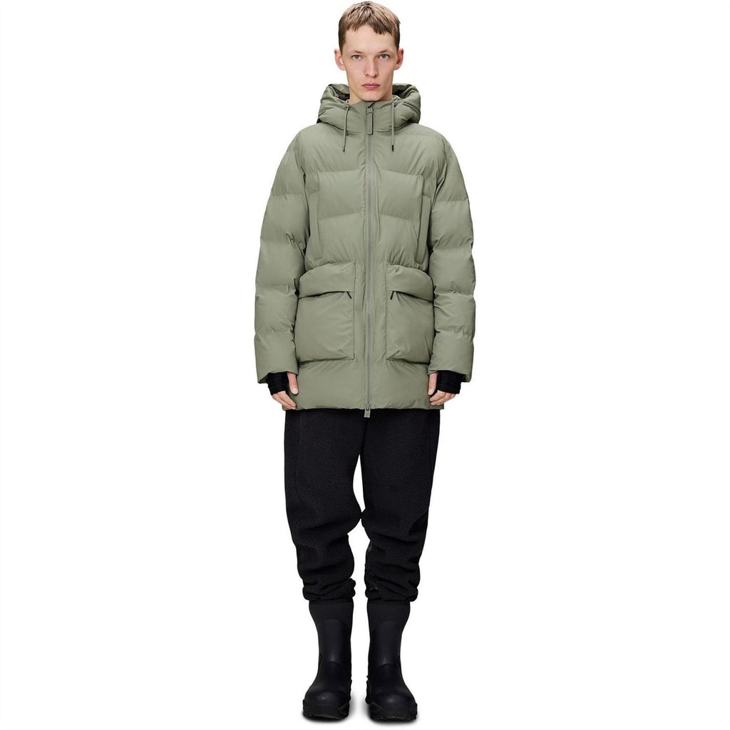 Rains Long Puffer Cargo Jacket