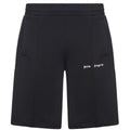 Palm Angels Mens Classic Logo Track Fleece Jogger Shorts