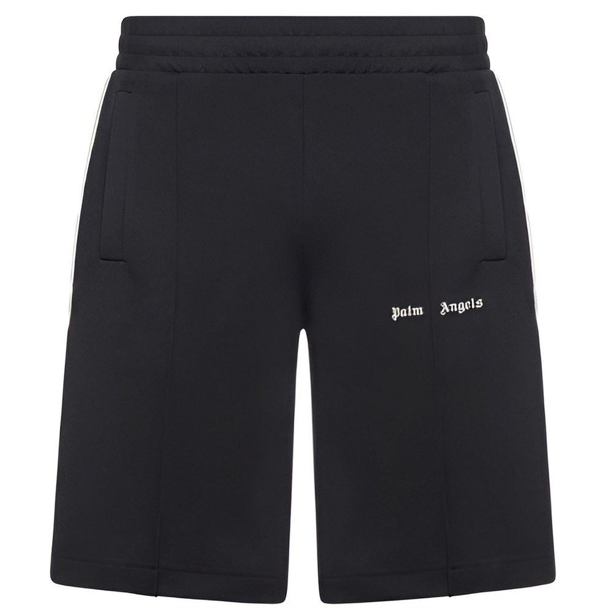 Palm Angels Mens Classic Logo Track Fleece Jogger Shorts
