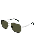 Alexander McQueen AM0458S Aviator Double Bridge Sunglasses