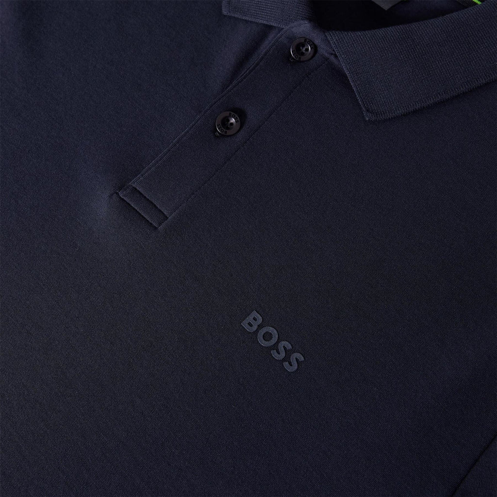 Hugo Wordmark Collared Neck Short Sleeve Polo Shirt