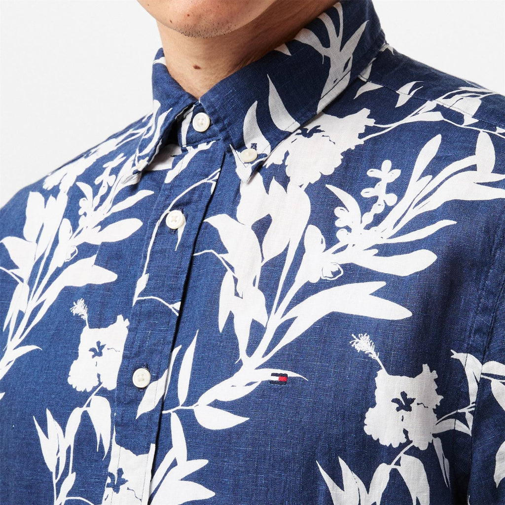 Tommy Hilfiger Tropical Print Regular Fit Short Sleeve Shirt