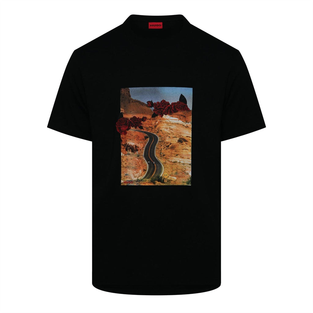 Hugo Graphic Crew Neck Short Sleeve Regular Fit T-Shirt