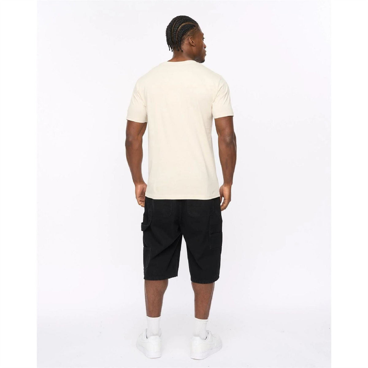 Crosshatch Preece Hem Label Patch Crew Neck Short Sleeve T-Shirt