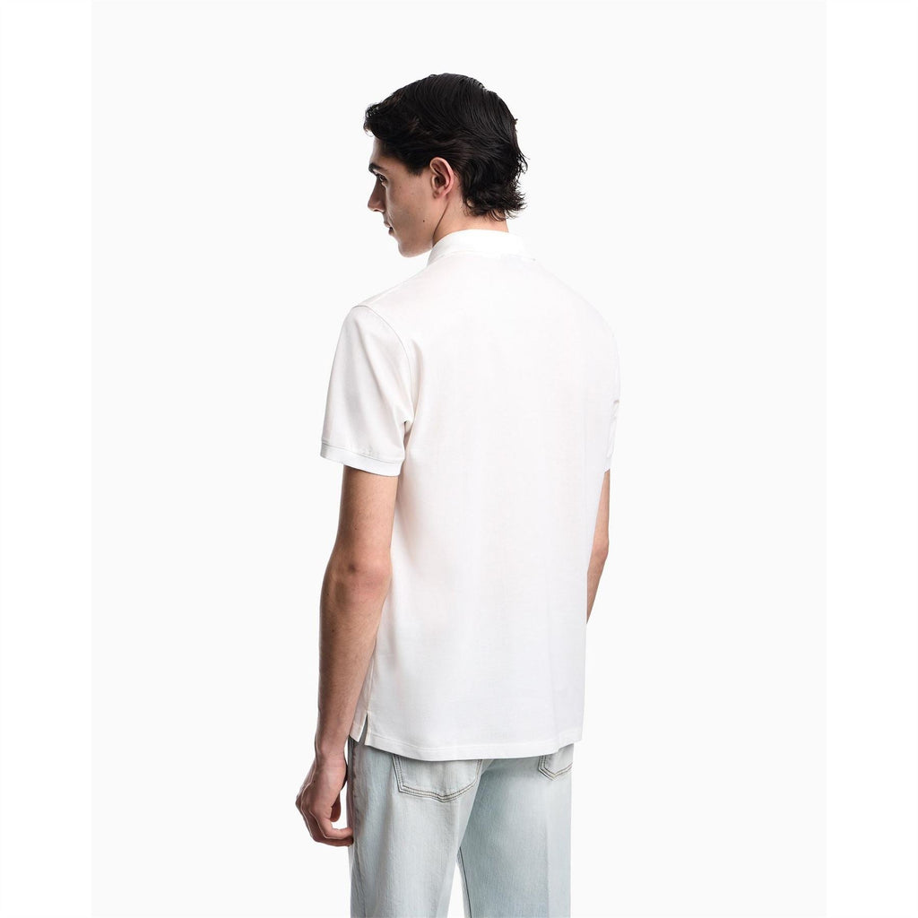 Emporio Armani EA7 Regular Fit Polo Shirt with Embossed Logo