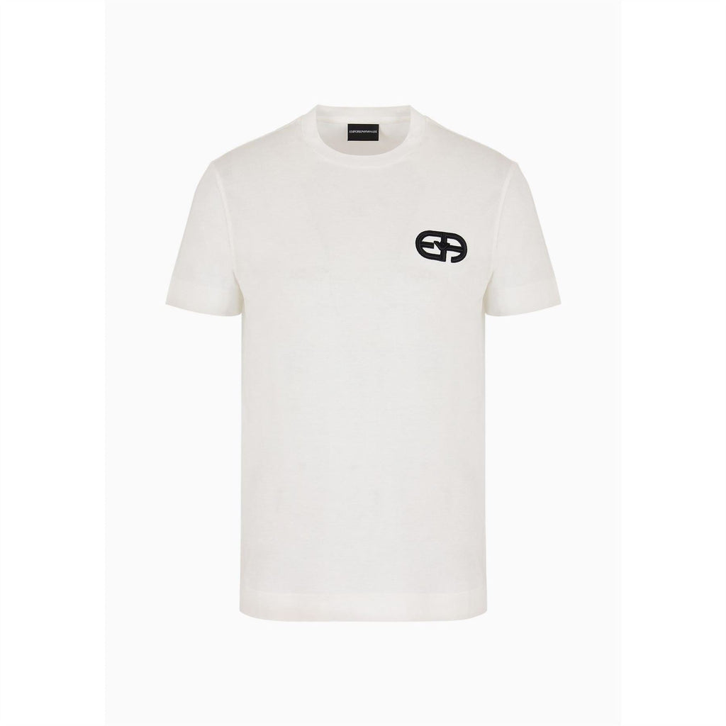 Emporio Armani EA7 Regular Fit Lettering Crew Neck T-Shirt