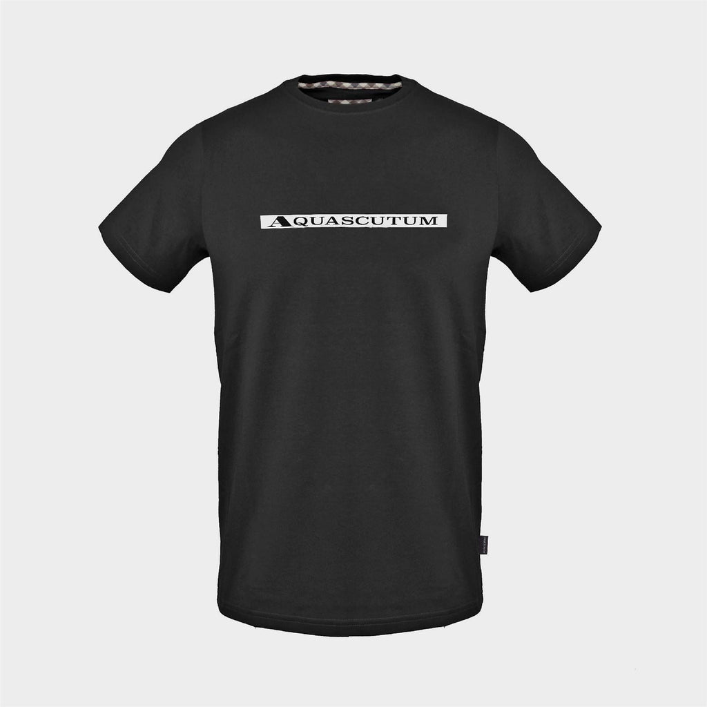 Aquascutum Printed Logo Crew Neck Short Sleeve Jersey T-Shirt