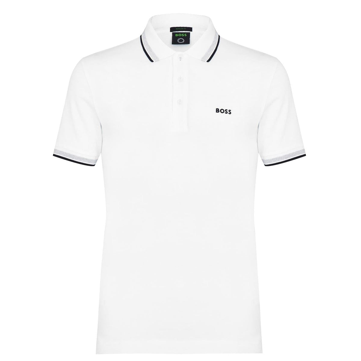 Boss Green Paddy Polo Shirt With Contrast Tipping
