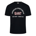 Gant Printed Logo Text Graphic Crew Neck Short Sleeve T-Shirt