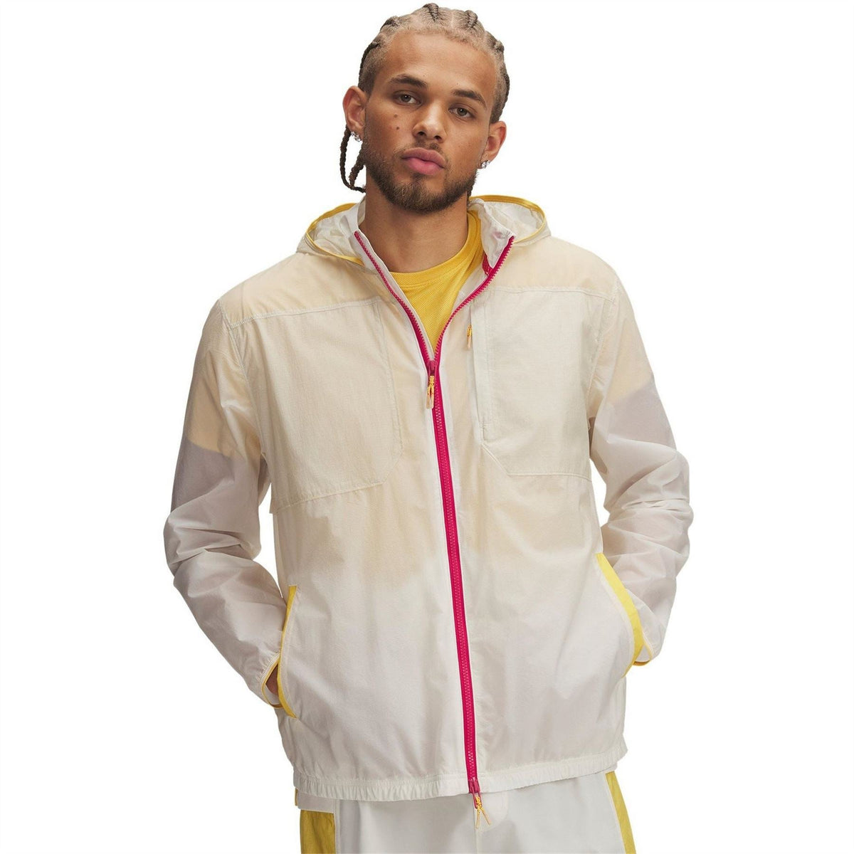 Under Armour Trail Run Solid Patterned Hooded Running Jacket