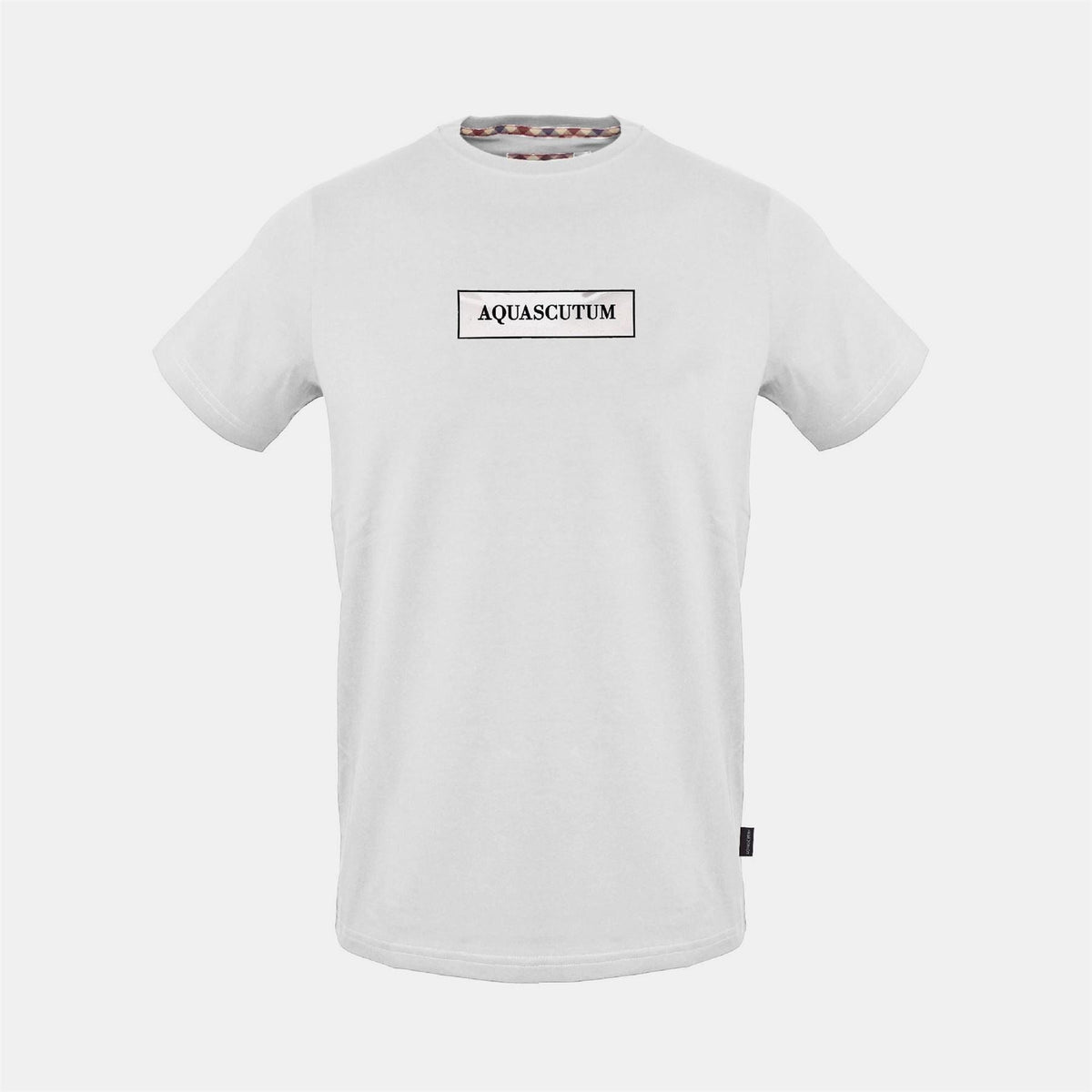 Aquascutum Wordmark Printed Logo Crew Neck Short Sleeve T-Shirt