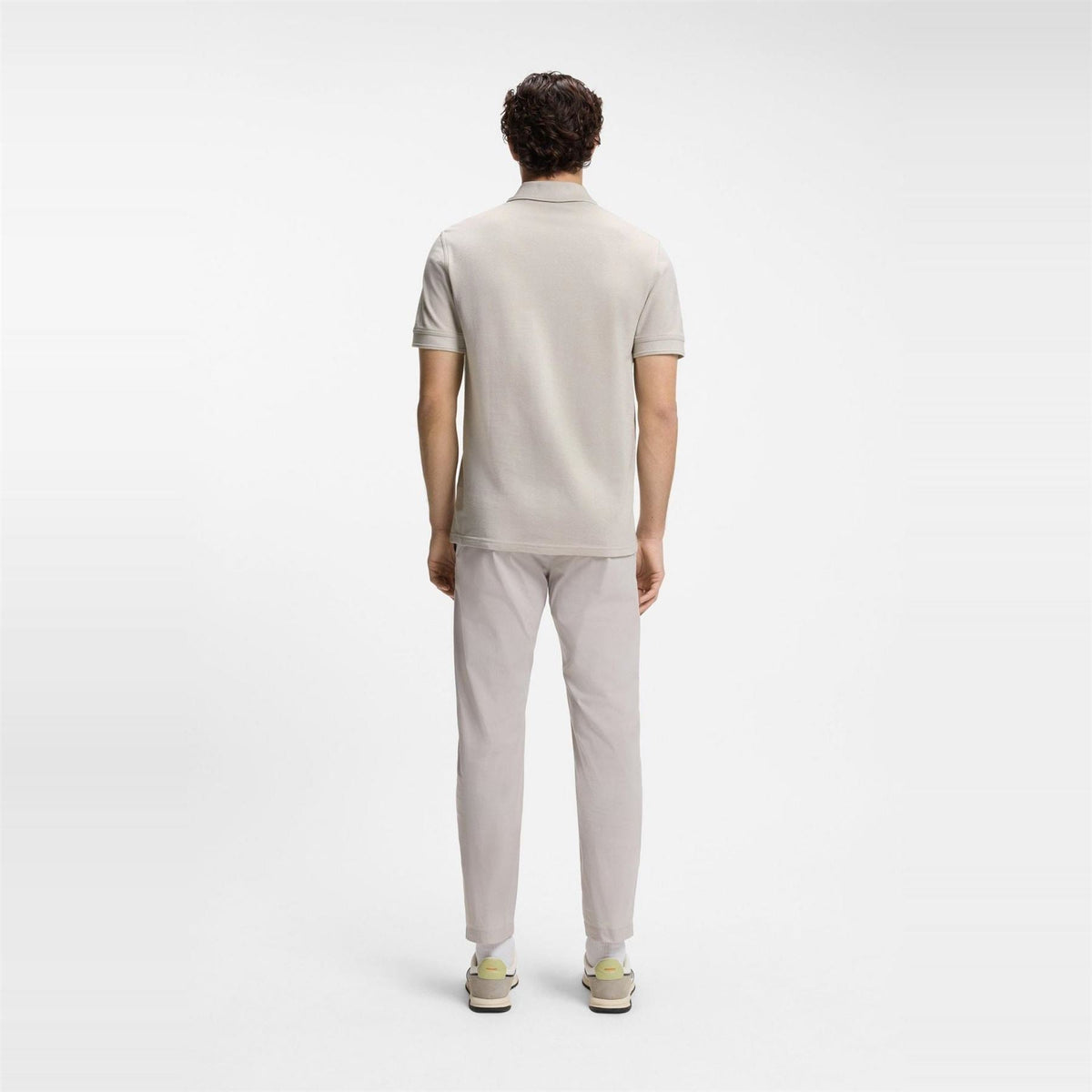 Hugo Wordmark Collared Neck Short Sleeve Polo Shirt