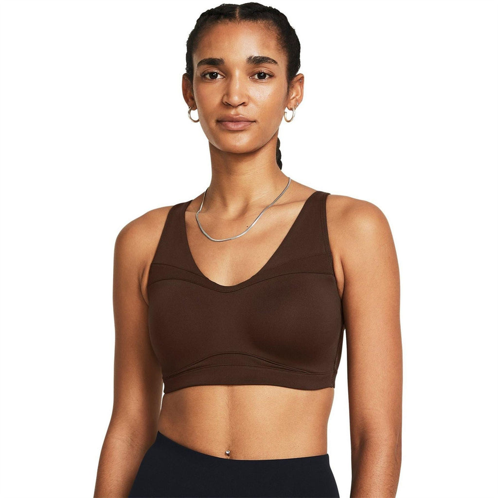 Under Armour Smartform V-Neck Sports Bra with Spaghetti Straps