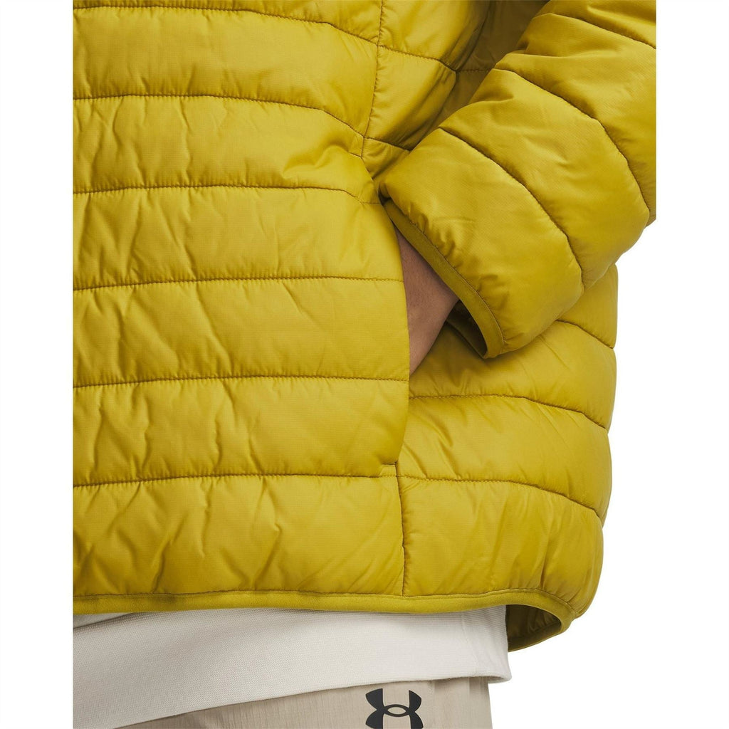 Under Armour Legend Solid Patterned Snap Button Hooded Parka Coat
