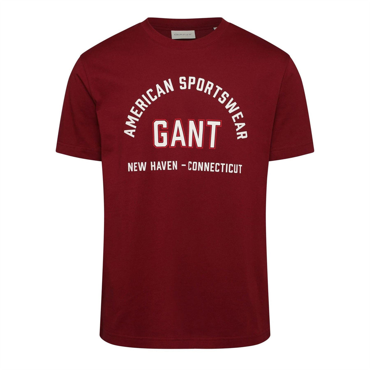 Gant Printed Logo Text Graphic Crew Neck Short Sleeve T-Shirt