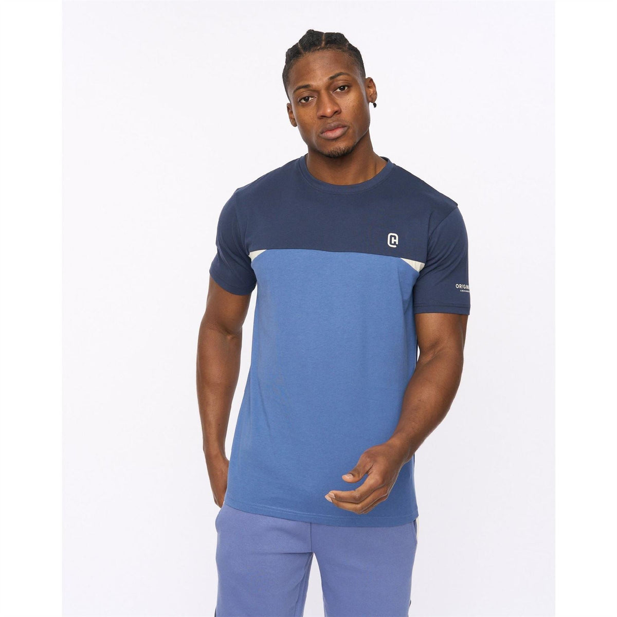 Crosshatch Castlebay Crew Neck Short Sleeve Jersey T-Shirt