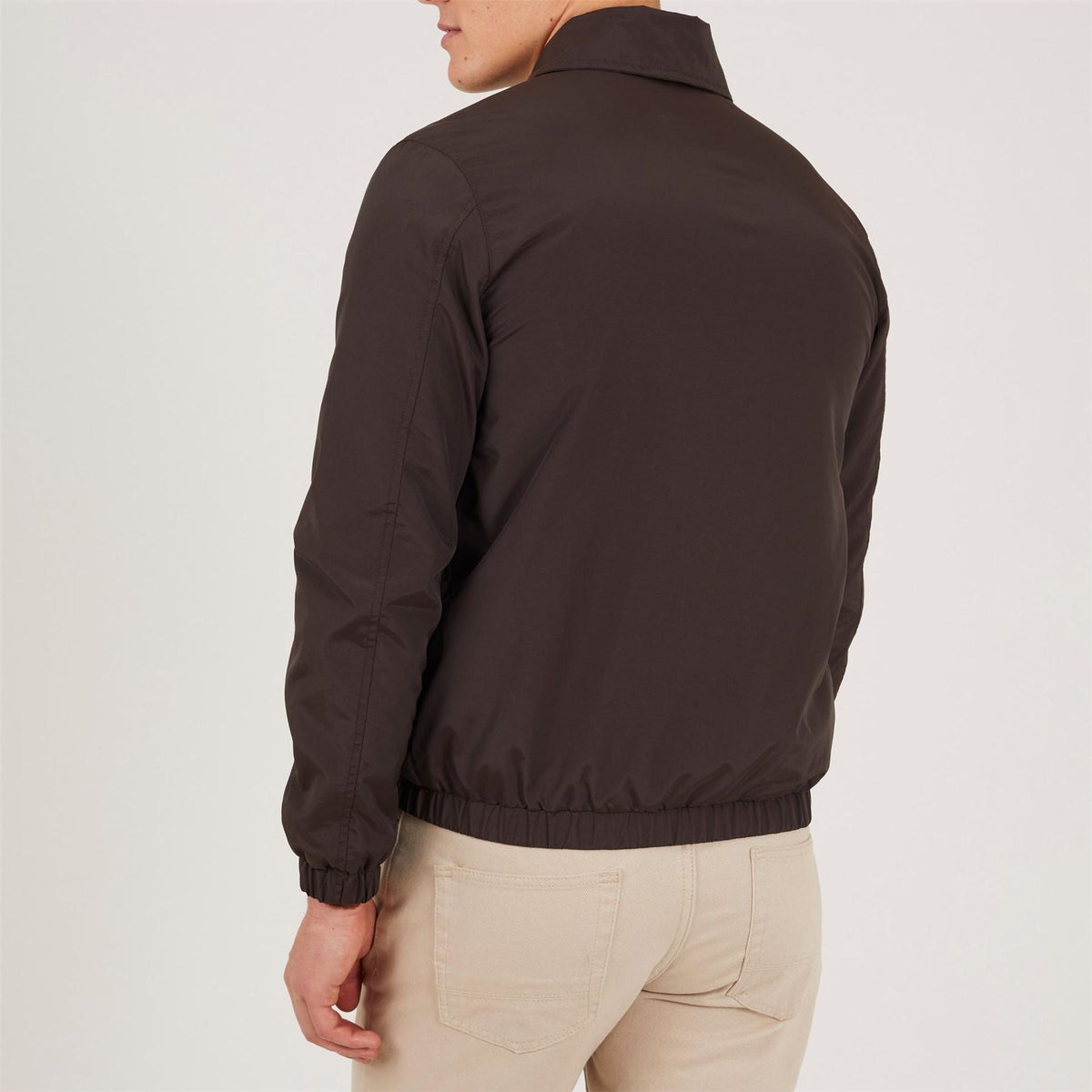 Brave Soul Mens Lightweight Brown Harrington Jacket