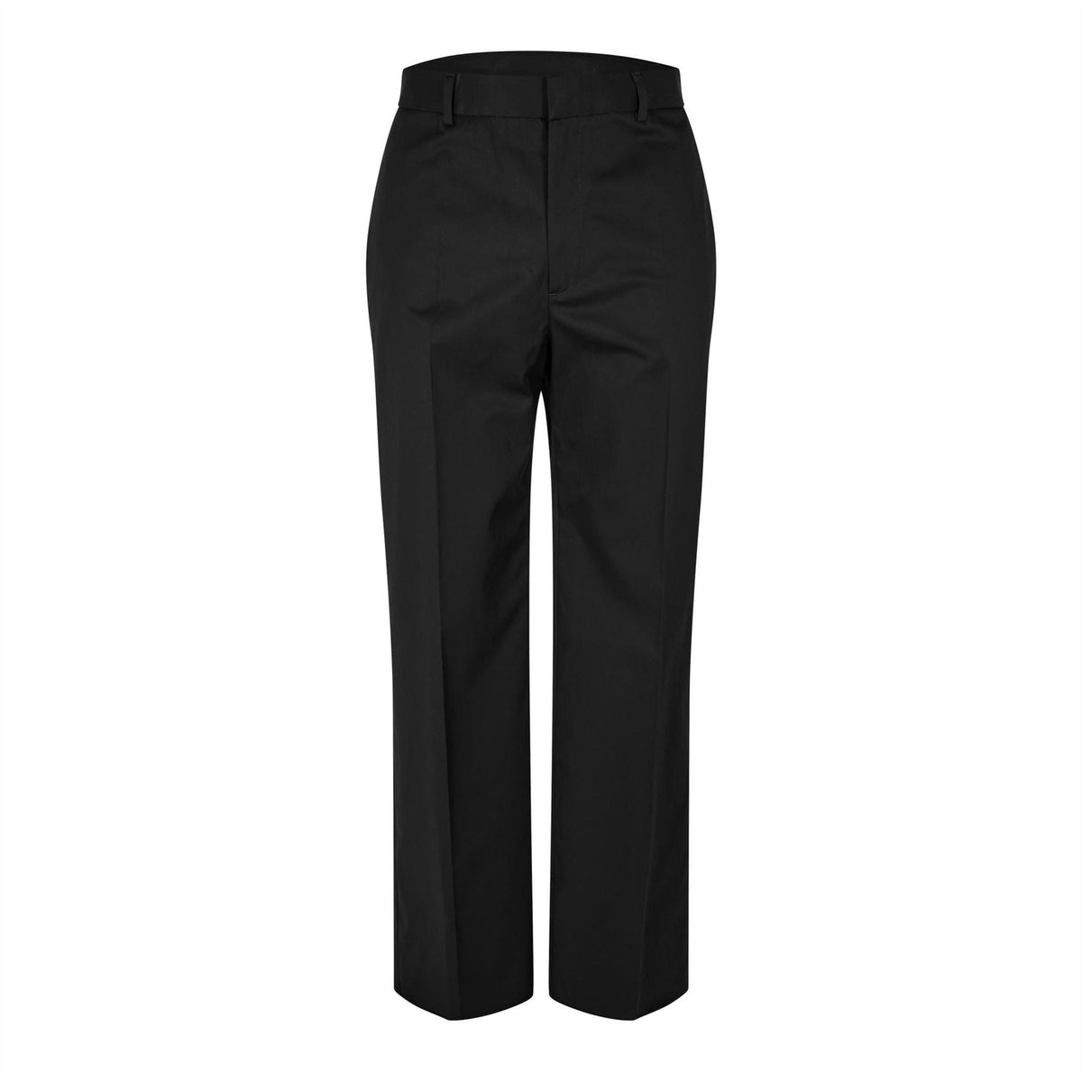 Off White Solid Patterned Straight Leg Tailoring Trousers