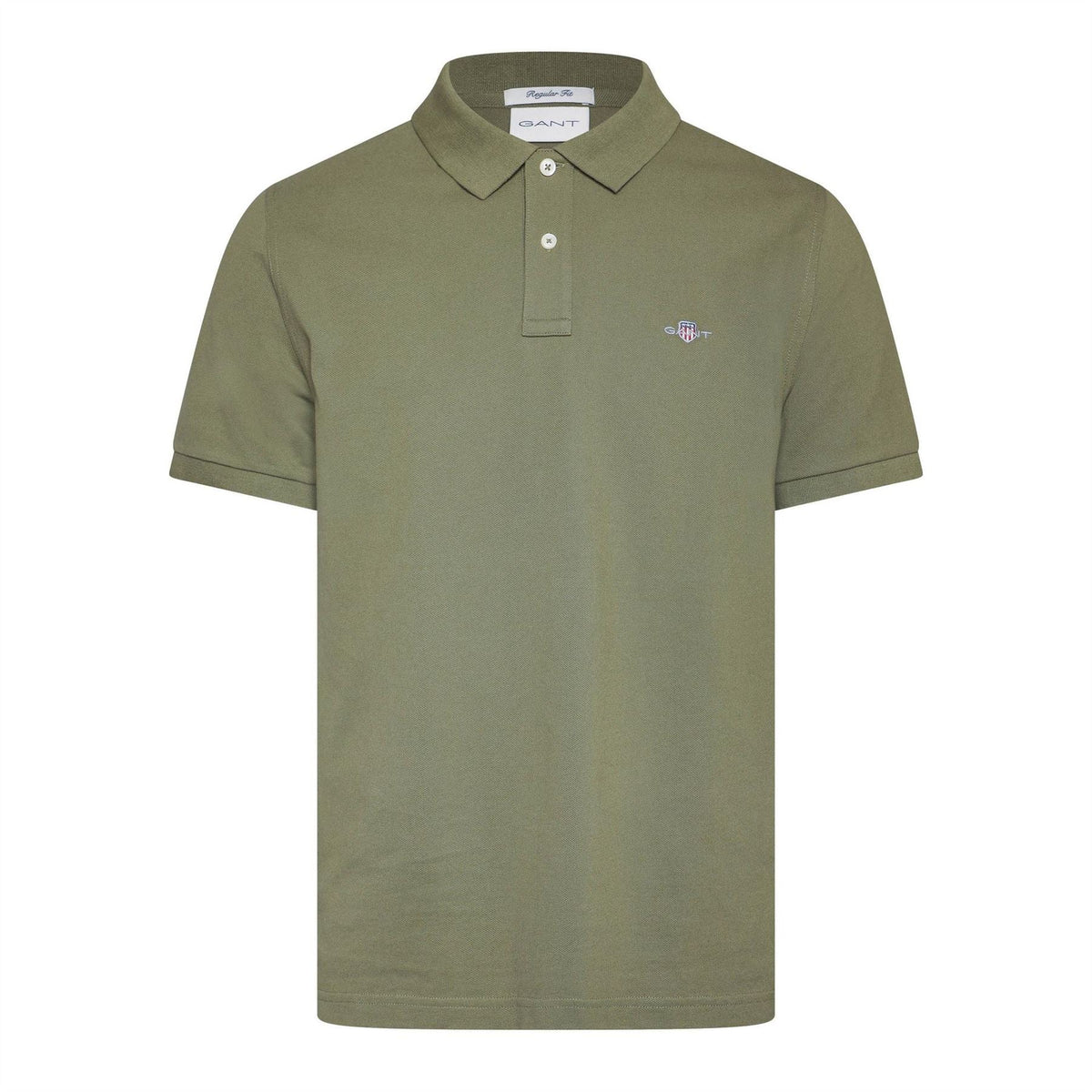 Gant Regular Fit Collared Neck Short Sleeve Top