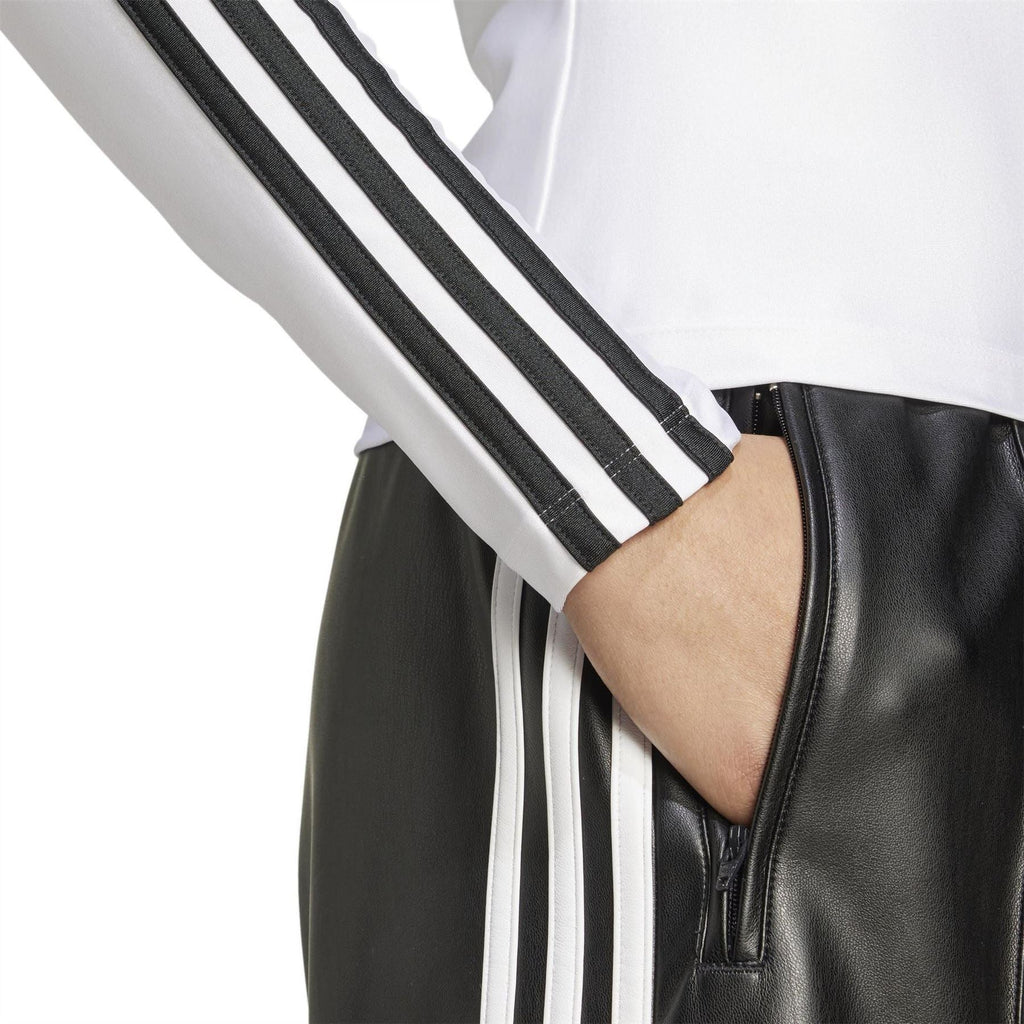adidas Originals Slim Fit Mock Neck Long Sleeve T-Shirt